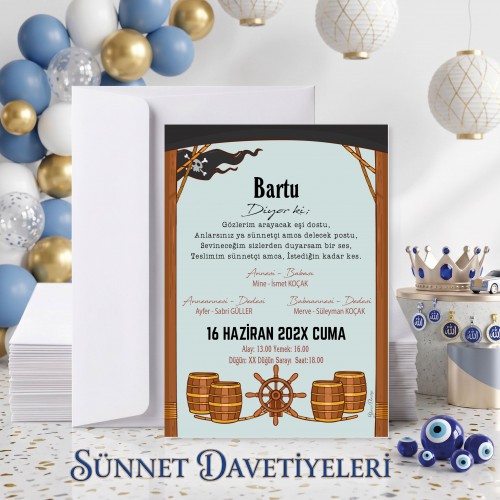 Mert Sünnet Davetiye 0717 Mert Sünnet Davetiye 0717 - Yaren Davetiye