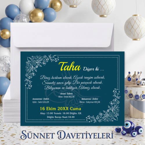 Mert Sünnet Davetiye 0719 Mert Sünnet Davetiye 0719 - Yaren Davetiye