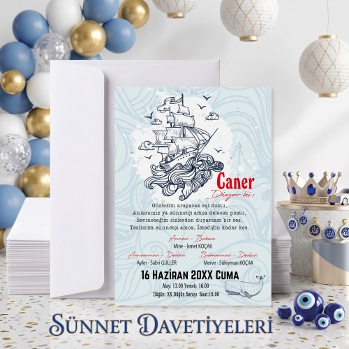 Mert Sünnet Davetiye 0727 Mert Sünnet Davetiye 0727 - Yaren Davetiye