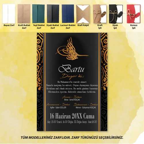 Mert Sünnet Davetiye 0734 - Yaren Davetiye