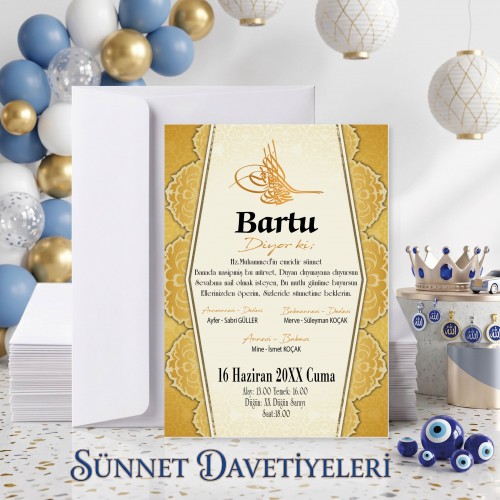 Mert Sünnet Davetiye 0744 Mert Sünnet Davetiye 0744 - Yaren Davetiye