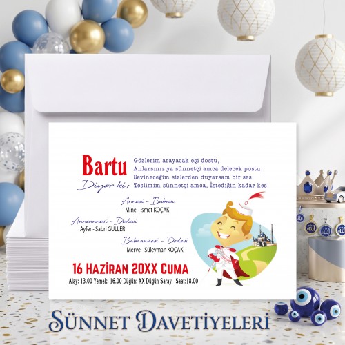 Mert Sünnet Davetiye 0747 Mert Sünnet Davetiye 0747 - Yaren Davetiye