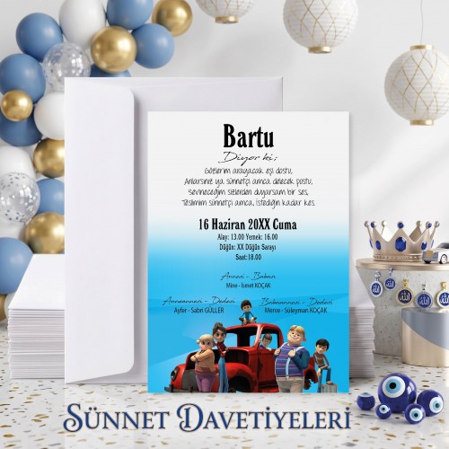 Mert Sünnet Davetiye 0753 Mert Sünnet Davetiye 0753 - Yaren Davetiye