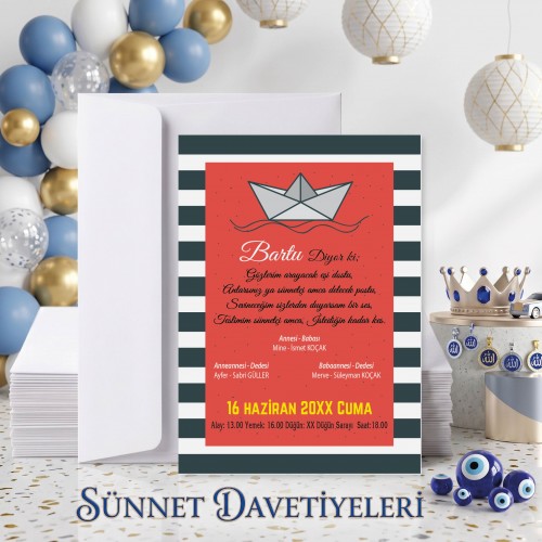 Mert Sünnet Davetiye 0761 Mert Sünnet Davetiye 0761 - Yaren Davetiye