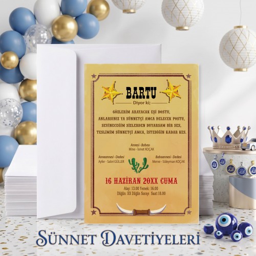 Mert Sünnet Davetiye 0766 Mert Sünnet Davetiye 0766 - Yaren Davetiye