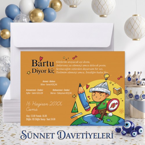 Mert Sünnet Davetiye 0774 Mert Sünnet Davetiye 0774 - Yaren Davetiye