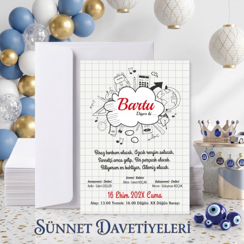 Mert Sünnet Davetiye 0776 Mert Sünnet Davetiye 0776 - Yaren Davetiye