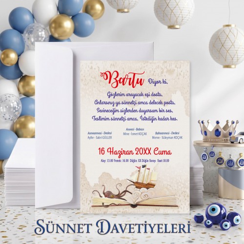 Mert Sünnet Davetiye 0784 Mert Sünnet Davetiye 0784 - Yaren Davetiye