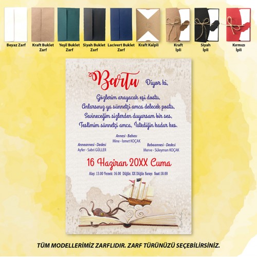 Mert Sünnet Davetiye 0784 Mert Sünnet Davetiye 0784 - Yaren Davetiye