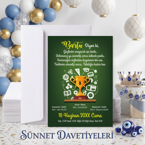 Mert Sünnet Davetiye 0789 Mert Sünnet Davetiye 0789 - Yaren Davetiye