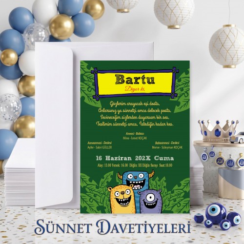 Mert Sünnet Davetiye 0791 Mert Sünnet Davetiye 0791 - Yaren Davetiye