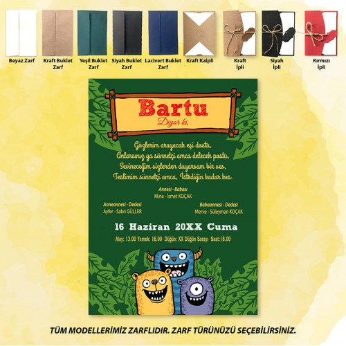 Mert Sünnet Davetiye 0791 Mert Sünnet Davetiye 0791 - Yaren Davetiye