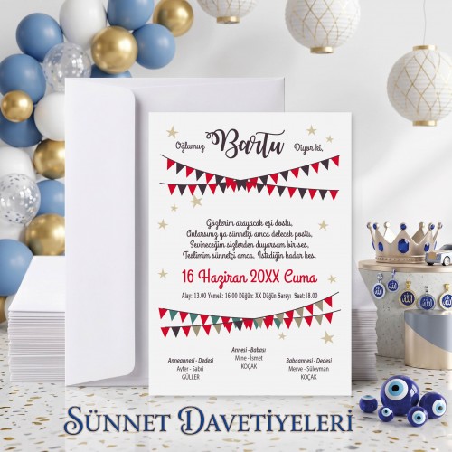 Mert Sünnet Davetiye 0799 - Yaren Davetiye