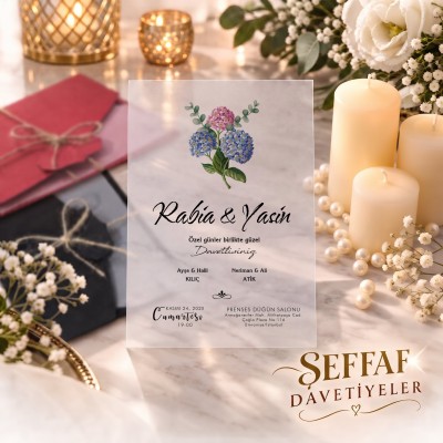 Şeffaf Davetiye 9005