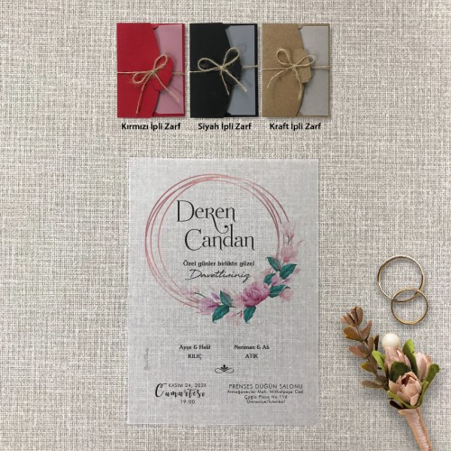 Şeffaf Davetiye - Yaren Davetiye