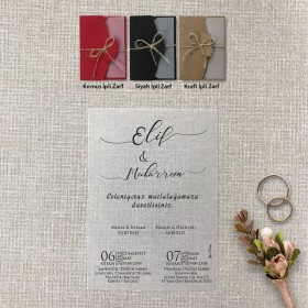 Şeffaf Davetiye 9014