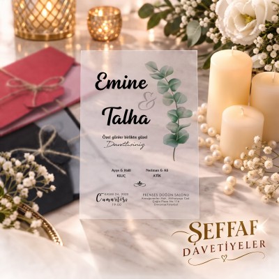 Şeffaf Davetiye 9018