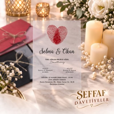 Şeffaf Davetiye 9022