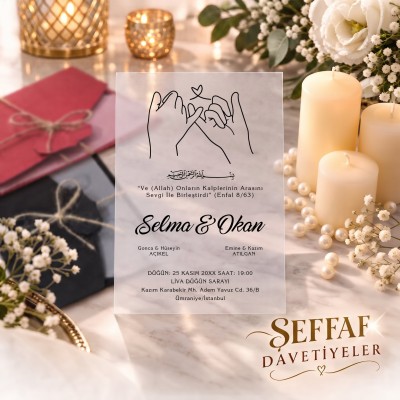 Şeffaf Davetiye 9023
