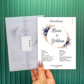 Şeffaf Zarflı Davetiye 0100