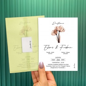 Şeffaf Zarflı Davetiye 0806
