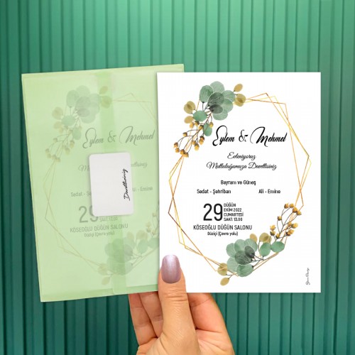 Şeffaf Zarflı Davetiye 0728 Şeffaf Zarflı Davetiye 0728 - Yaren Davetiye
