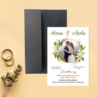 Resimli Davetiyeler Gelin Damat Resimli Nikah Davetiyesi