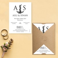 Yaren Davetiye 0172 - Çapalı Davetiye Tasarımı