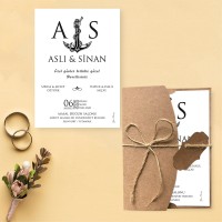 Yaren Davetiye 0172 - Çapalı Davetiye Tasarımı