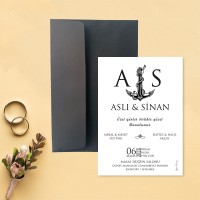 Yaren Davetiye 0172 - Çapalı Davetiye Tasarımı