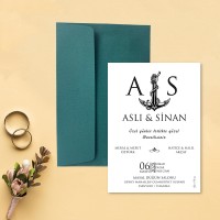 Yaren Davetiye 0172 - Çapalı Davetiye Tasarımı