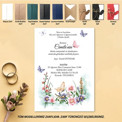 Yaren Davetiye 1129 - HATİM DAVETİYESİ