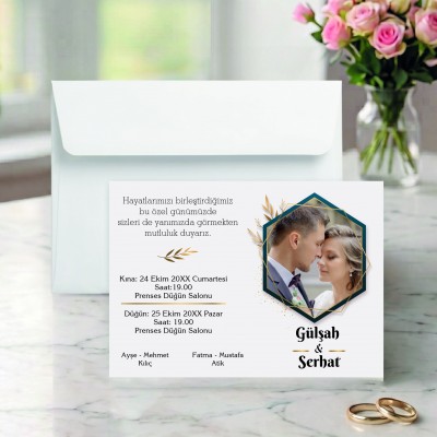 Resimli Nikah Davetiyesi