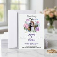 Gelin Damat Resimli Nikah Davetiyesi