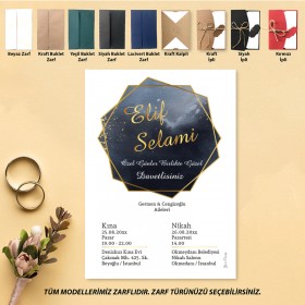 Yaren Davetiye 0154 - Fotoğraflı Davetiye Modelleri