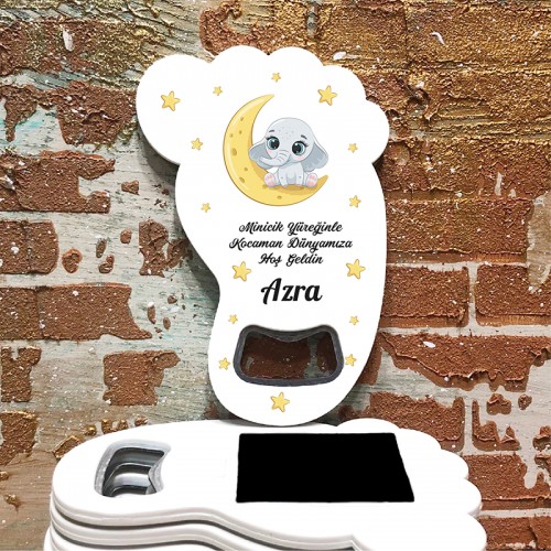 Ayak Açacaklı Magnet 4008 - Sevimli Fil Teması - Yaren Davetiye