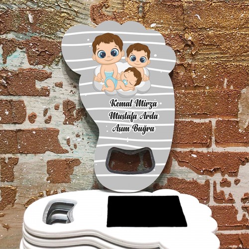 Ayak Açacaklı Magnet 4018 - Kardeş Teması - Yaren Davetiye