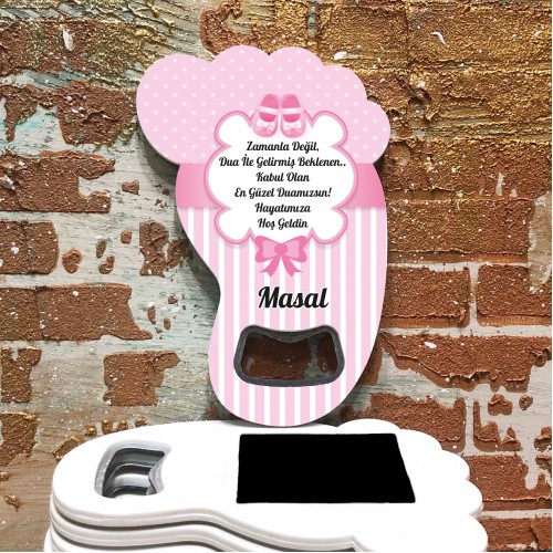 Ayak Açacaklı Magnet 4035 - Kız Bebek Tasarım - Yaren Davetiye