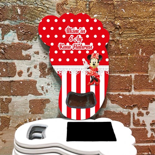 Ayak Açacaklı Magnet 4036 - Minine Mouse Teması - Yaren Davetiye