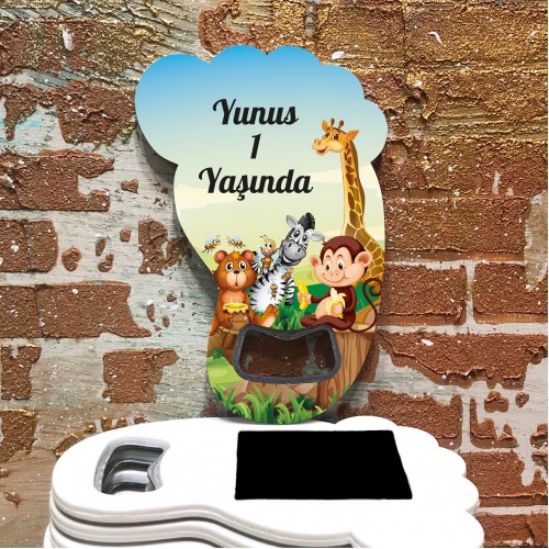 Ayak Açacaklı Magnet 4041 - Safari Aslan Temalı - Yaren Davetiye