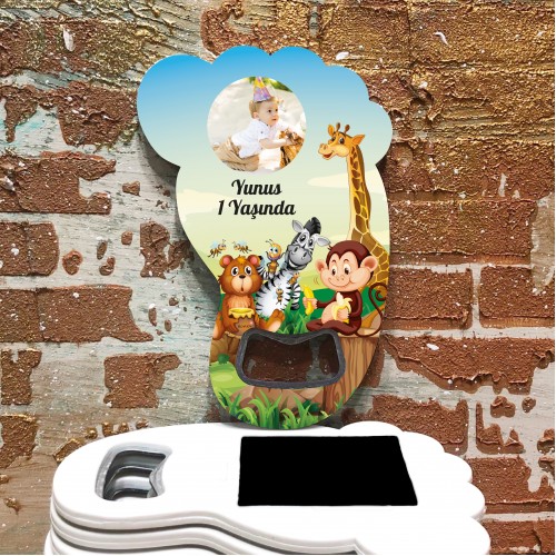 Ayak Açacaklı Magnet 4042 - safari Temalı Magnet - Yaren Davetiye