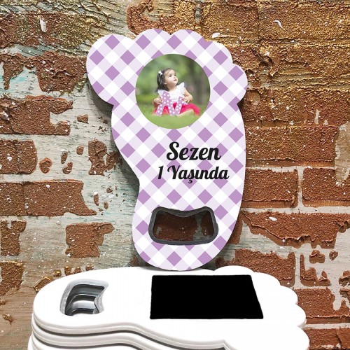 Ayak Açacaklı Magnet 4045 - Resimli Kız Magnet - Yaren Davetiye