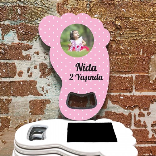 Ayak Açacaklı Magnet 4047 - Resimli Kız Magnet - Yaren Davetiye