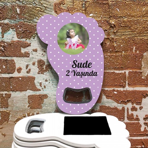 Ayak Açacaklı Magnet 4048  - Resimli Kız Magnet - Yaren Davetiye