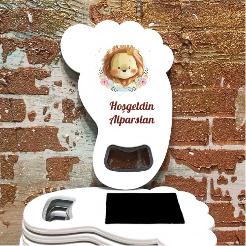 Ayak Açacaklı Magnet 4052 - Aslan Temalı - Yaren Davetiye