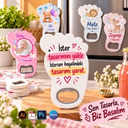 01 - Ayak  Açacak Magnet Tasarla