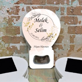 Balon Açacaklı Magnet 0366 - Söz, Nişan, Düğün Hediyelik Magneti