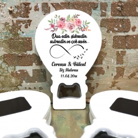 Balon Açacaklı Magnet 0118 - Çiçekli Söz Hatırası Hediyesi