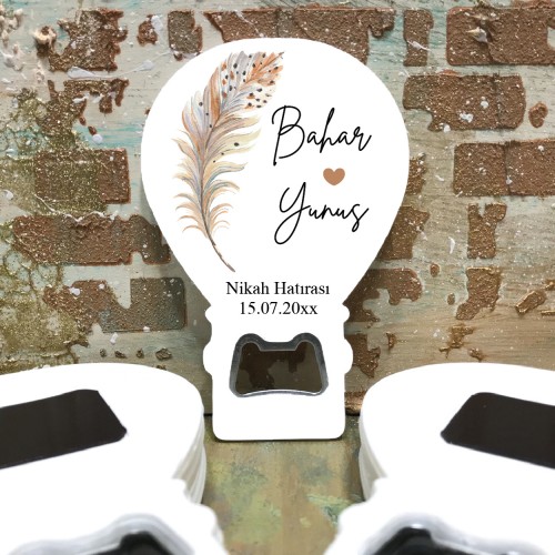 Balon Açacaklı Magnet 0119 - Nikah Hatırası Hediyelik Balon Açacaklı Magnet 0119 - Nikah Hatırası Hediyelik - Yaren Davetiye