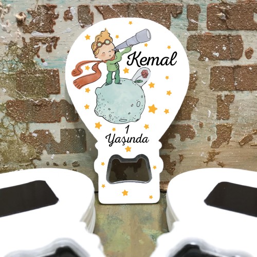 Balon Açacaklı Magnet 130 - Küçük Prens Hediyelik Magnet - Yaren Davetiye